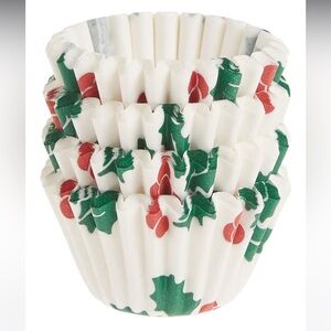 Festive Holiday Cupcake Liners - Red and Green